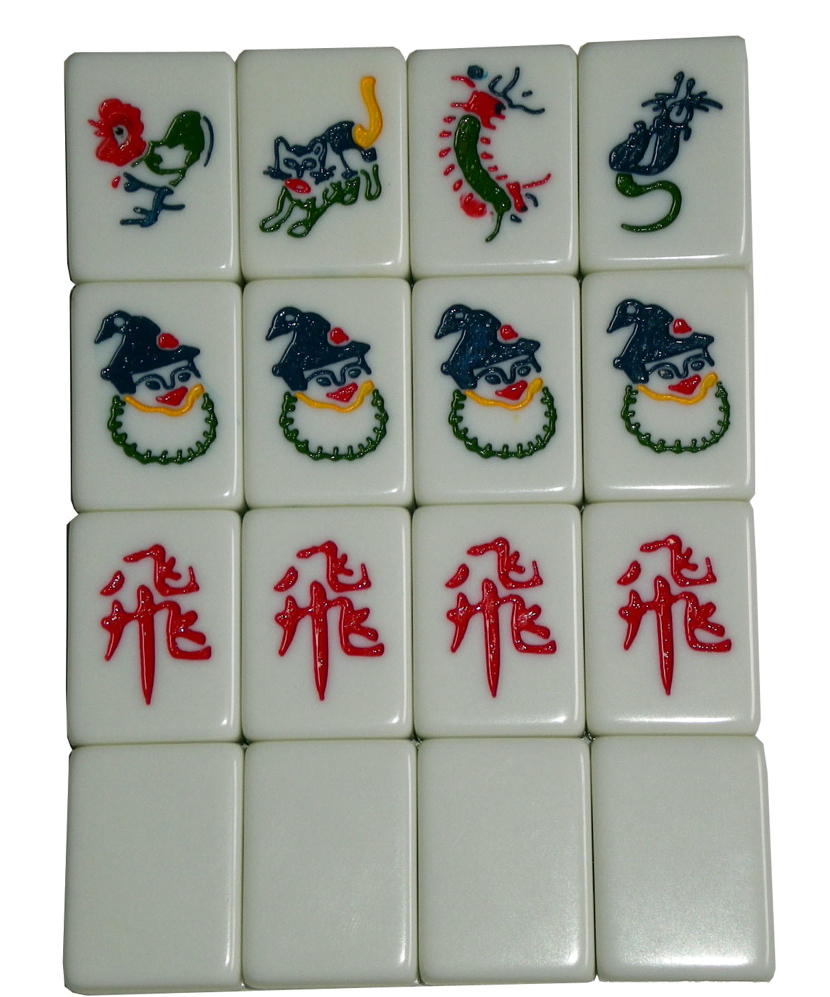Singapore mahjong tiles